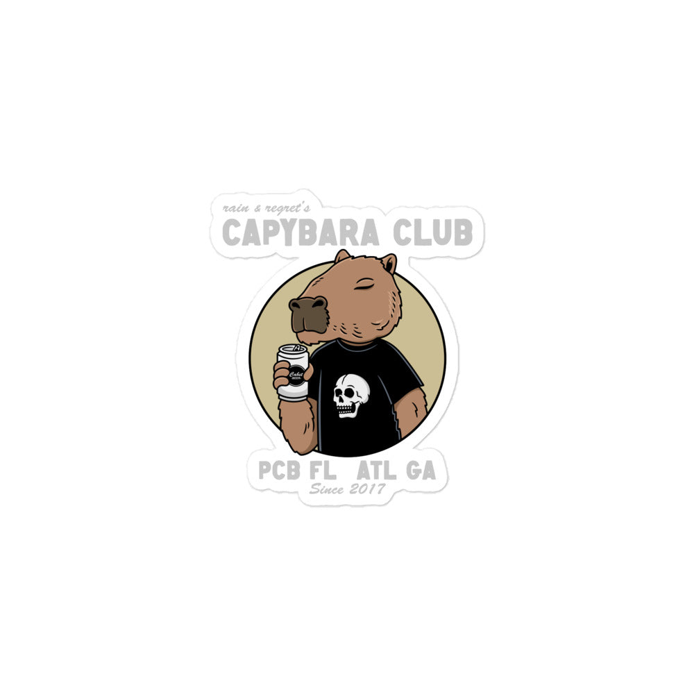 rain and regret's Capybara Club sticker