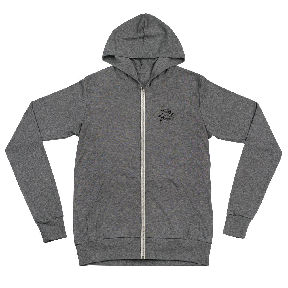 RESIST Grayscale Unisex zip hoodie | rainandregret