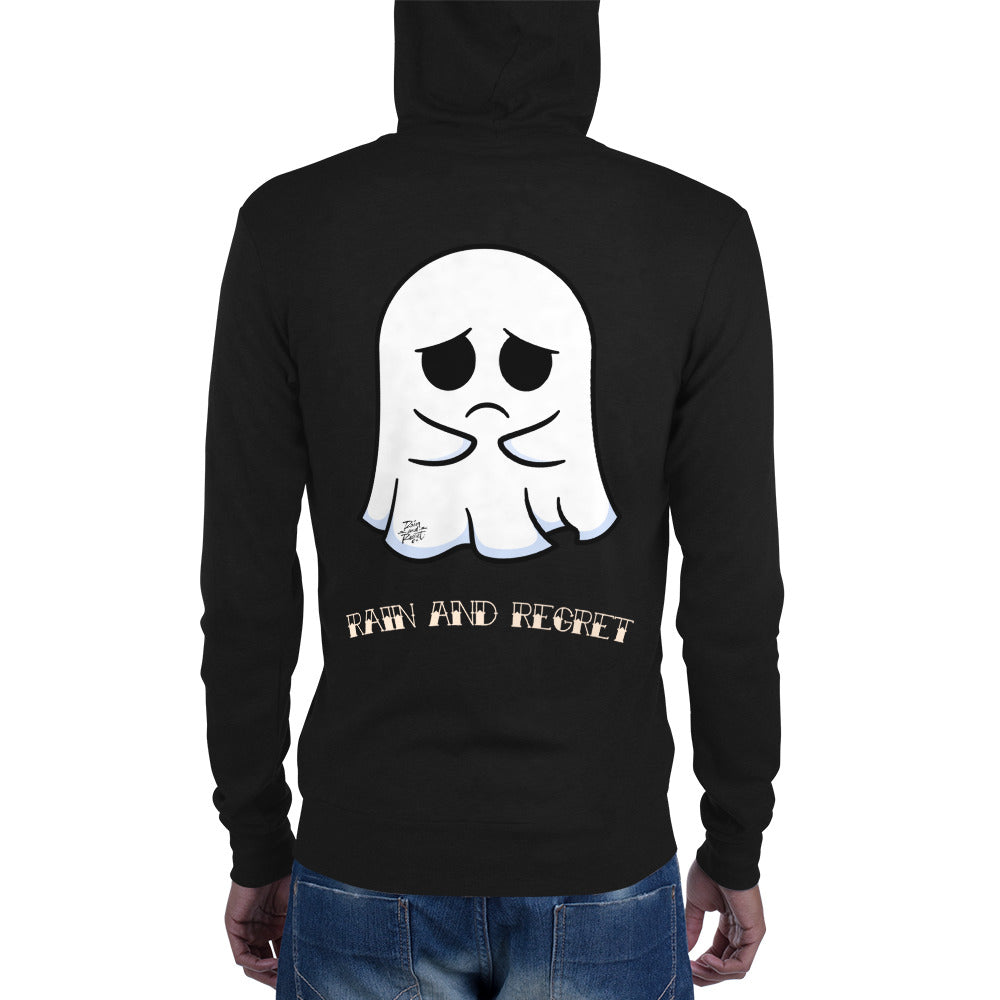 Sad Ghost Unisex zip hoodie