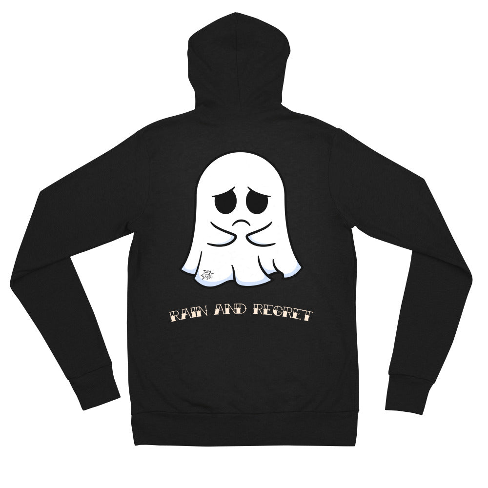 Sad Ghost Unisex zip hoodie