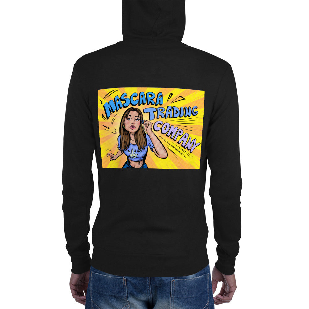 Mascara Trading Co. Unisex zip hoodie