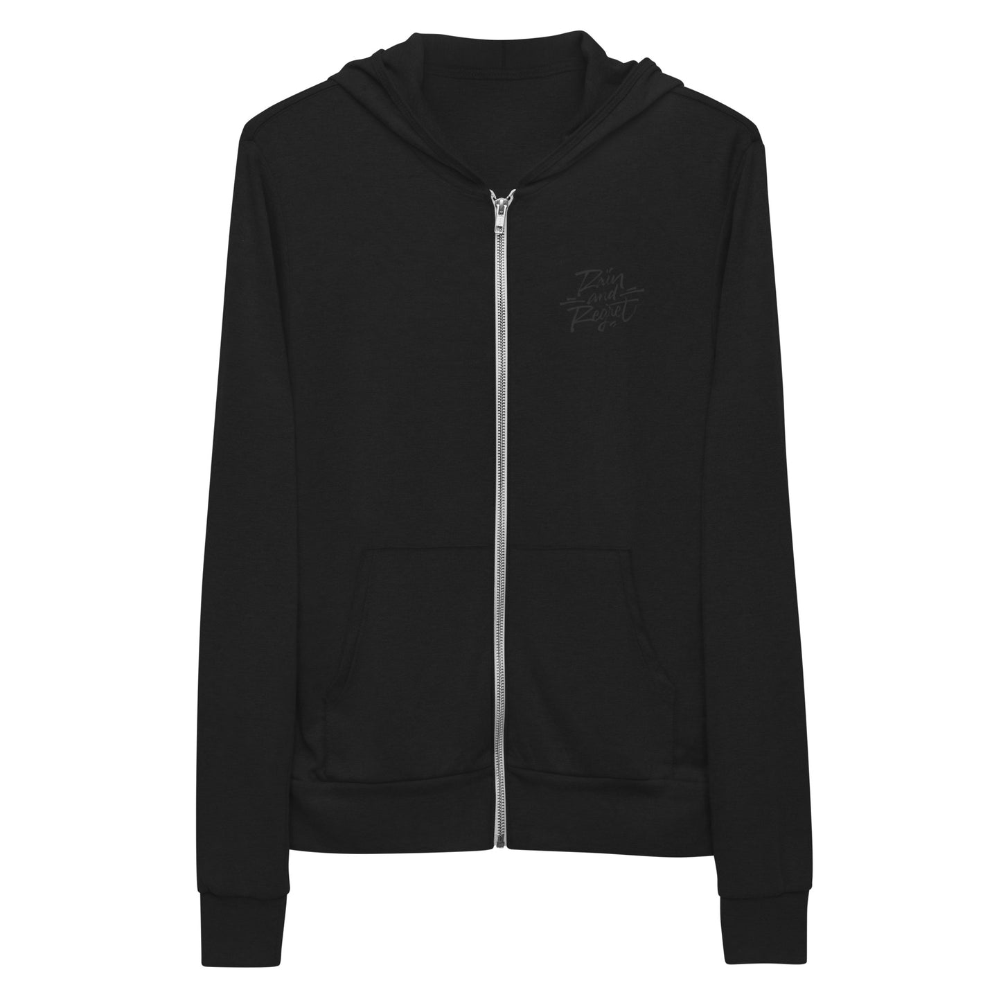 Rain and Regret Caligraffiti Unisex zip hoodie | rainandregret
