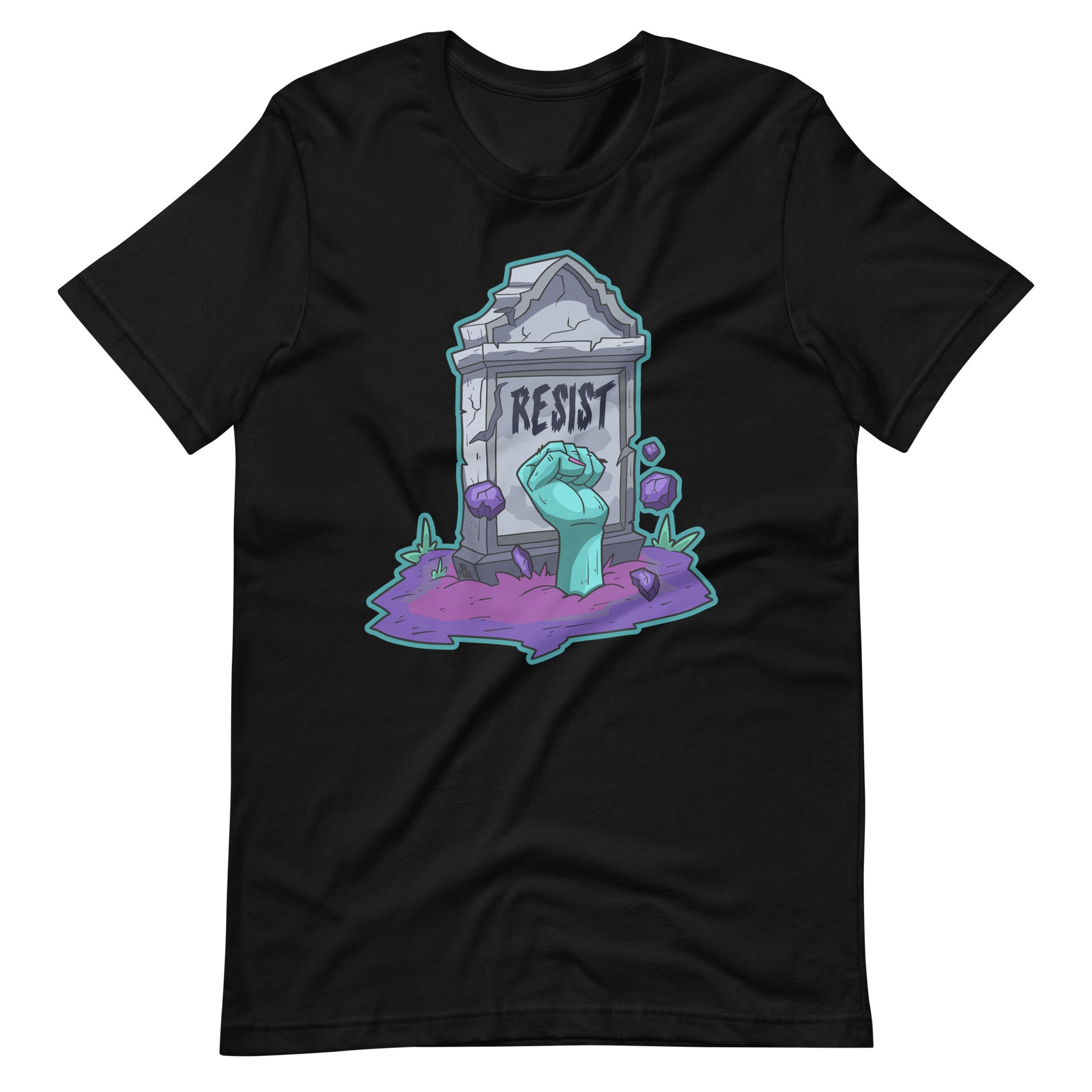 Resist Zombie Colored Unisex t-shirt | rainandregret