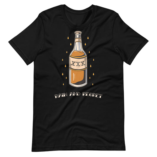 Booze Bottle Unisex t-shirt | rainandregret
