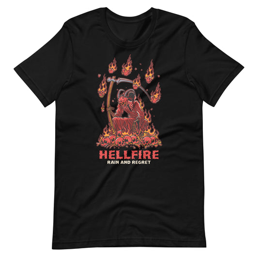 HELLFIRE Unisex t-shirt | rainandregret