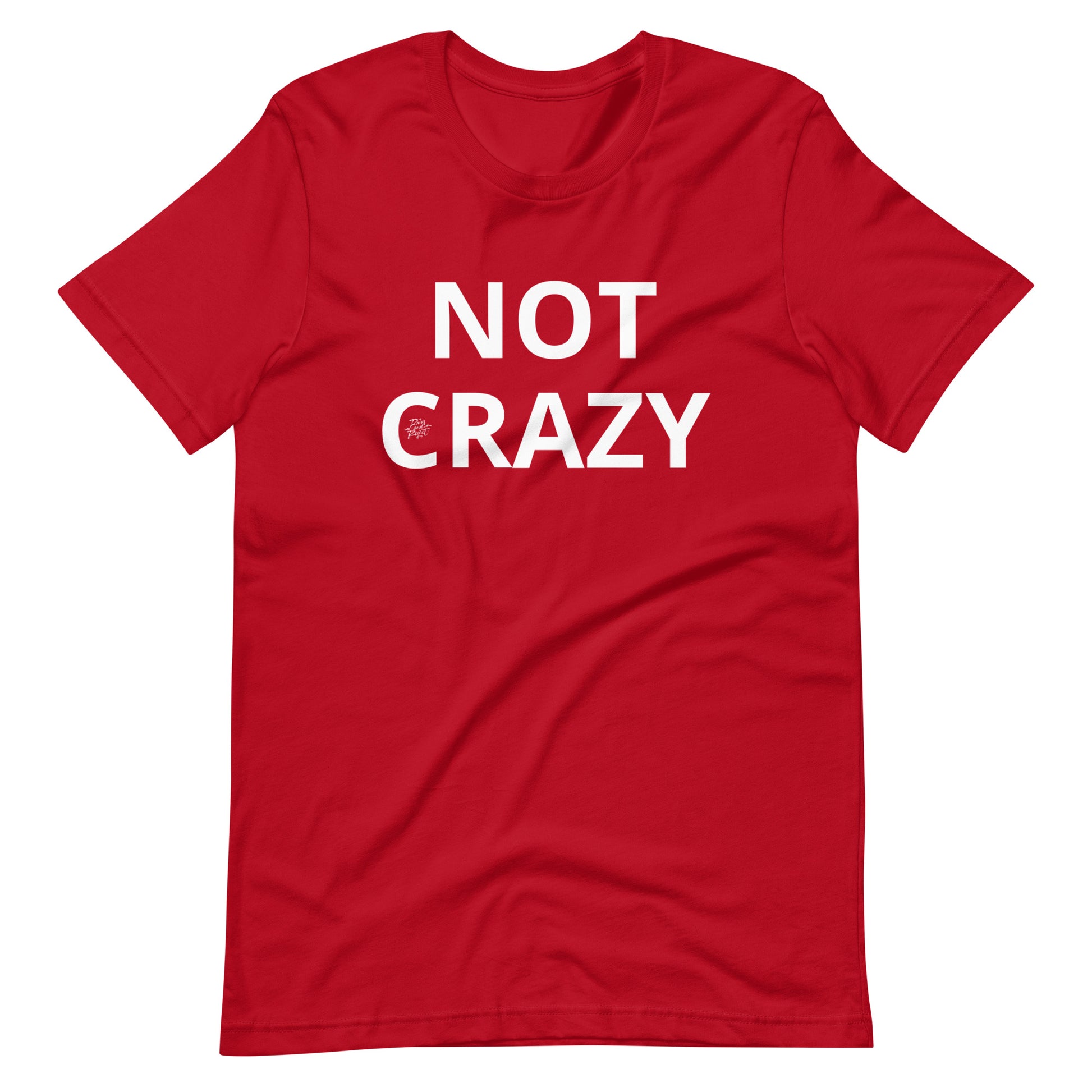 NOT CRAZY Unisex t-shirt | rainandregret